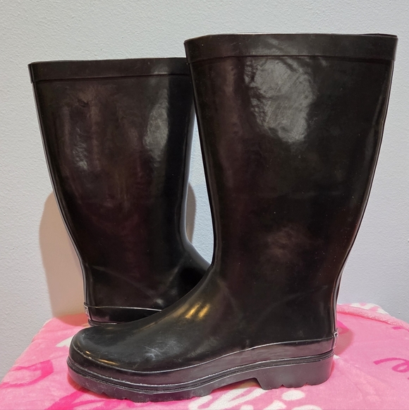 Sugar Women's Black Rain Boot, Size 9 - Picture 6 of 9